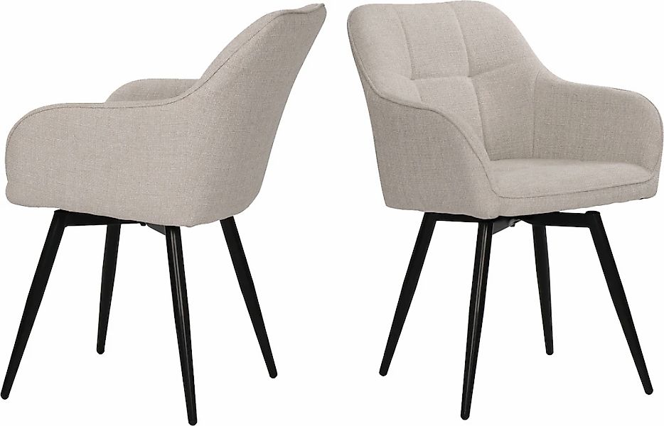 SIT Drehstuhl (Set) 2 Stk. Strukturstoff mit 360 Drehfunktion günstig online kaufen