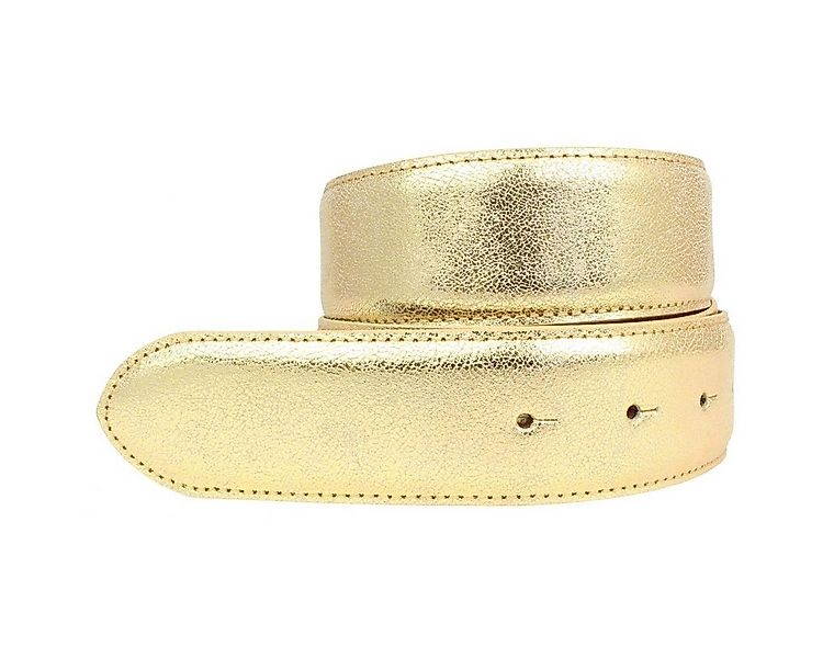 BELTINGER Ledergürtel Hochwertiger Wechselgürtel Metall-Optik ohne Schnalle günstig online kaufen