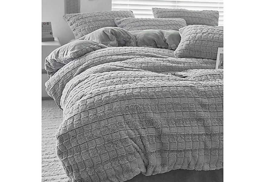 ibettertec Bettwäsche Winter Plüsch Bettwäsche,135x200cm,200x200cm,Flauschi günstig online kaufen