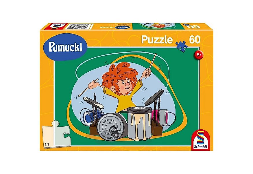 Schmidt Spiele Puzzle Pumuckl spielt Schlagzeug, 60 Teile, 60 Puzzleteile günstig online kaufen