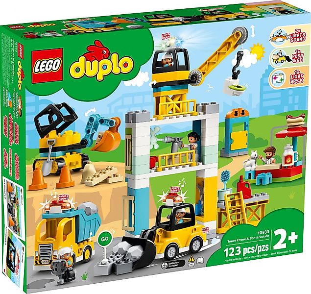 LEGO® LEGO® Duplo 10933 Große Baustelle mit Licht und Ton Konstruktionsspie günstig online kaufen