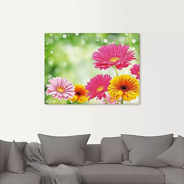 Artland Wandbild "Natürliche Romantik - Gerberas", Blumen, (1 St.), als Lei günstig online kaufen