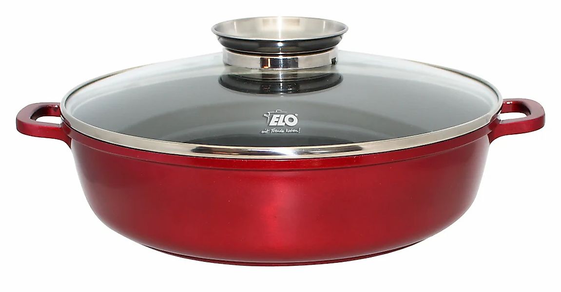 Elo Servierpfanne "Rubino, Pfanne mit Glasdeckel" Aluminiumguss 1 Stk. tlg. günstig online kaufen