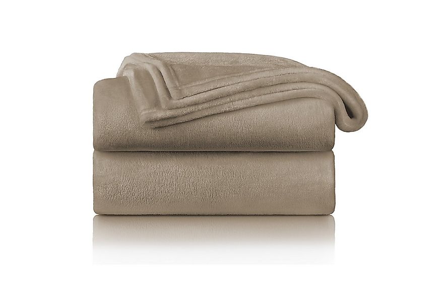 Wohndecke Kuschelige Fleecedecke, Oeko-Tex zertifizierte Decke, Blumtal günstig online kaufen