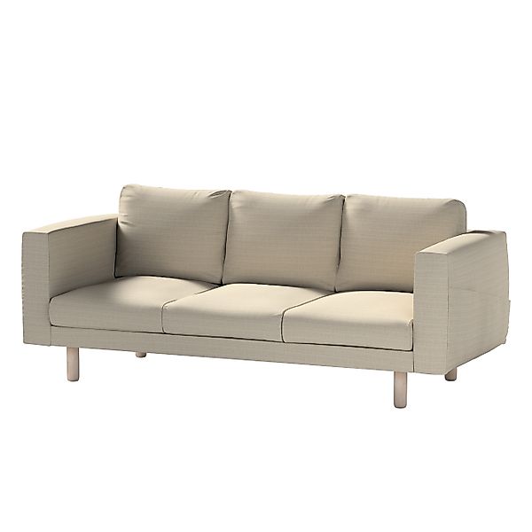 Bezug für Norsborg 3-Sitzer Sofa, beige, Norsborg 3-Sitzer Sofabezug, Livin günstig online kaufen
