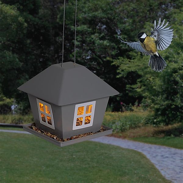 Gravidus Vogelhaus LED Solar Vogelfutterhaus mit günstig online kaufen