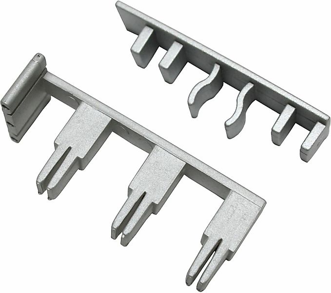 GARDINIA Gardinenstangen-Endstück "mit Ausklinkung 3-läufig" Serie Flächenv günstig online kaufen