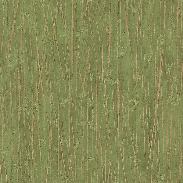 Bricoflor Grüne Tapete mit Gras Design Muster Vliestapete in Olivgrün Gold günstig online kaufen