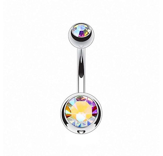 Taffstyle Bauchnabelpiercing mit Kristall Titan G23 Schmuck Banane Stecker günstig online kaufen