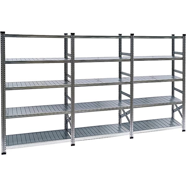 PROREGAL Fachbodenregal Proximo 200 x 270 x 40 cm 5 Ebenen Beidseitig Verzi günstig online kaufen