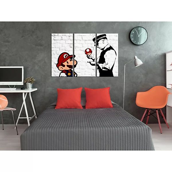 Wandbild Mario Bros (Banksy) XXL günstig online kaufen