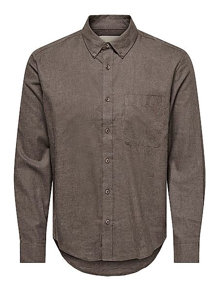 ONLY & SONS Langarmhemd ONSJUPITER REG FIT LS SHIRT NOOS mit Button Down Kr günstig online kaufen