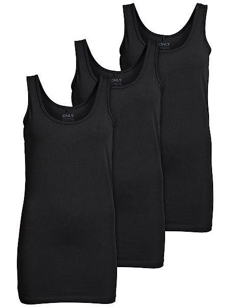 ONLY Tanktop Live Love (3-tlg) Lange günstig online kaufen