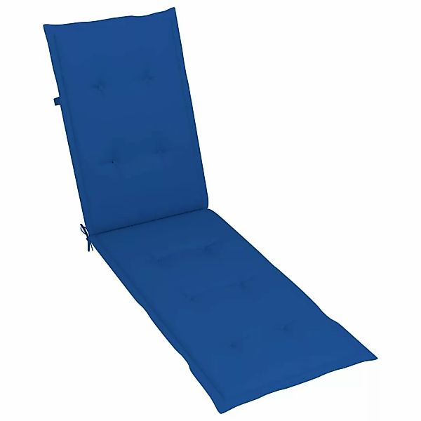 vidaXL Sitzauflage Liegestuhl-Auflage Königsblau (75+105)x50x4 cm, günstig online kaufen