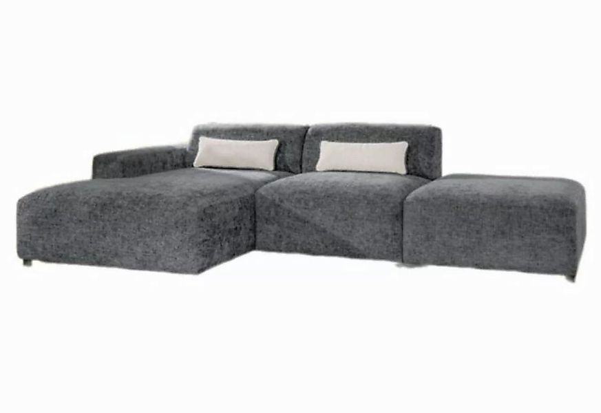 Luxusbetten24 Sofa Designer Sofa Napoli, inkl. Beistellhocker günstig online kaufen