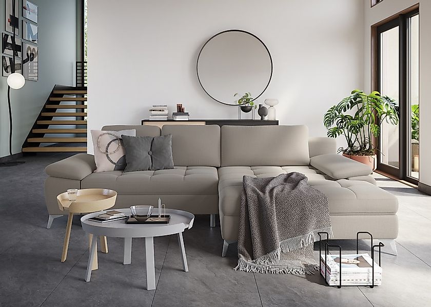 sit&more Ecksofa "Latigo L-Form" mit Mega-Recamiere, wahlweise mit Bettfunk günstig online kaufen