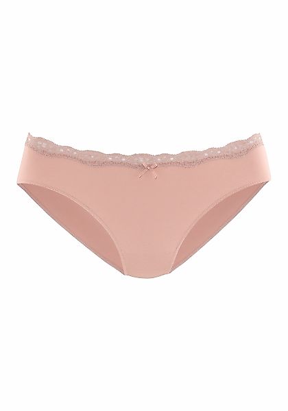 LASCANA Bikinislip, (Packung, 4 St.), aus elastischer Baumwolle, in schöner günstig online kaufen