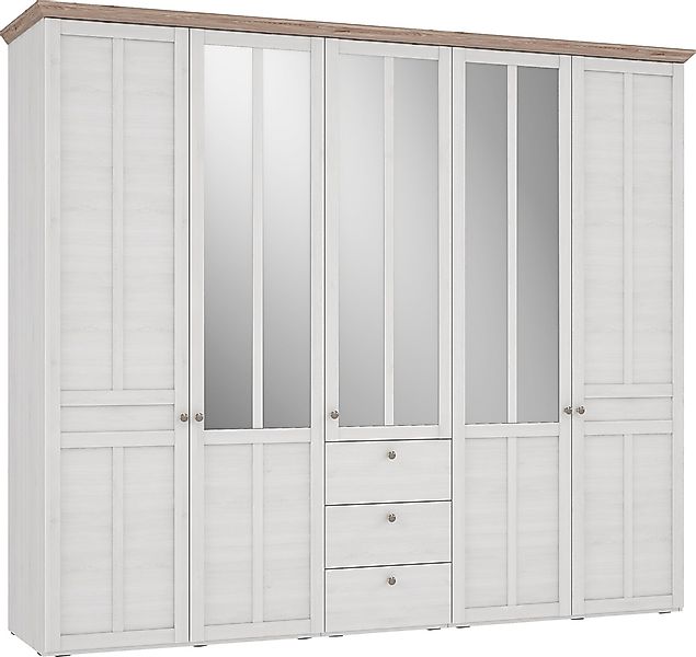 FORTE Kleiderschrank "Iloppa, Schlafzimmerschrank im Landhausstil", Maße: B günstig online kaufen
