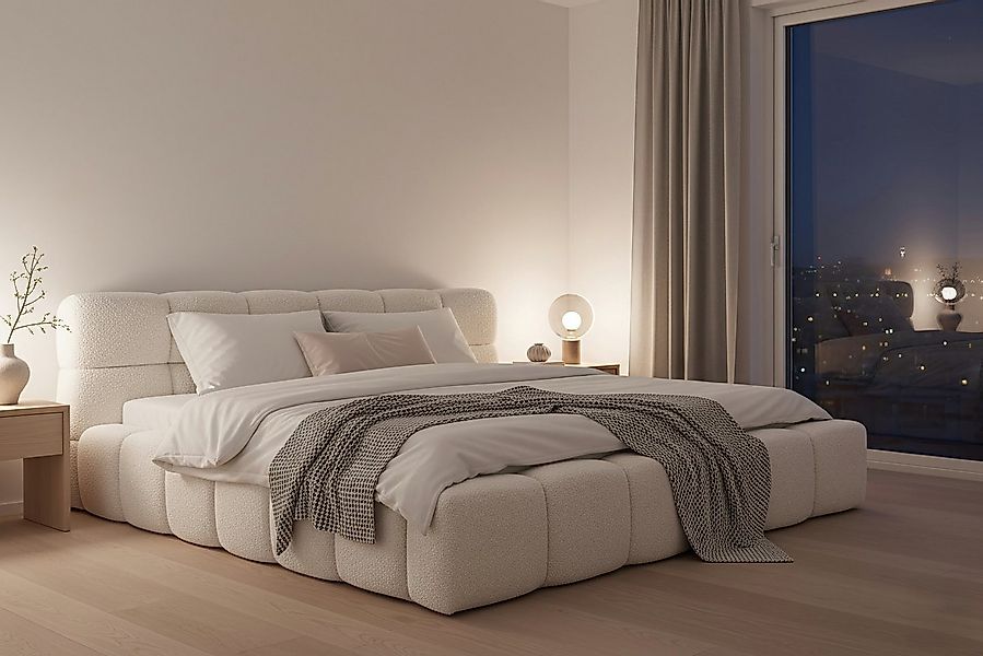 Muffo Bett TEDDY (Doppelbett 140x200 / 160x200 / 180x200 / 200x200 cm), Met günstig online kaufen