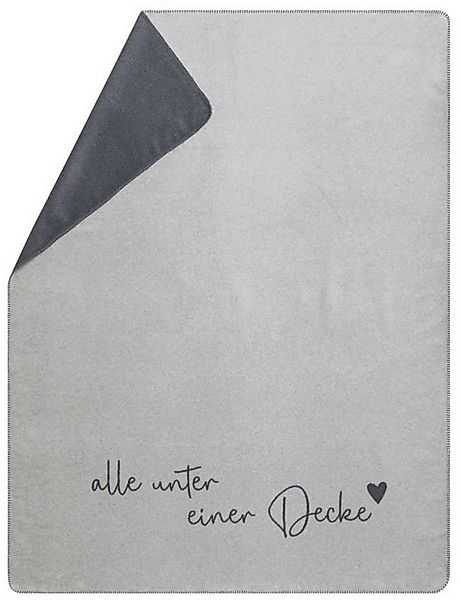 Wohndecke Kurzflor Savona 'alle unter einer Decke' 150 x 200 cm, DAVID FUSS günstig online kaufen