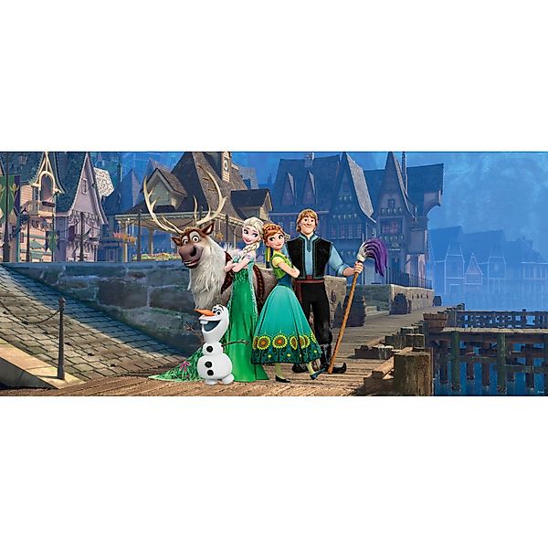 Disney Poster Die Eiskönigin Blau Grün und Braun 202 x 90 cm 600885 günstig online kaufen