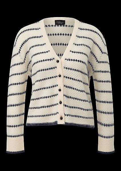 s.Oliver BLACK LABEL Strickjacke im Streifen-Look günstig online kaufen