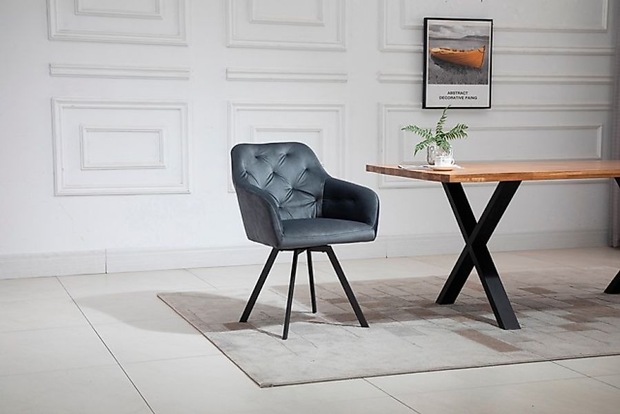 SalesFever Esszimmerstuhl »Toronto Stuhl - Stilvoller Armlehnstuhl mit Step günstig online kaufen