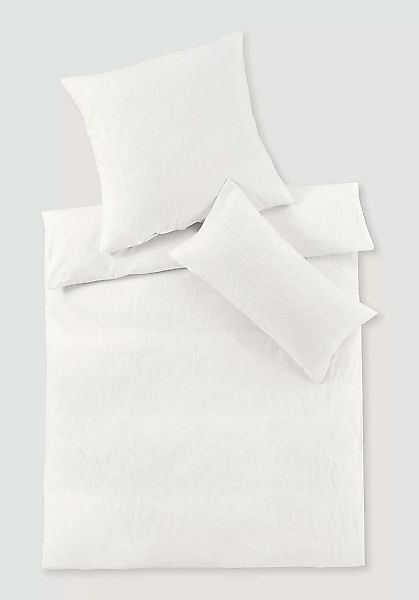 hessnatur Bettwäsche-Set BIRTE aus Leinen mit Bio-Baumwolle - weiß - Größe günstig online kaufen