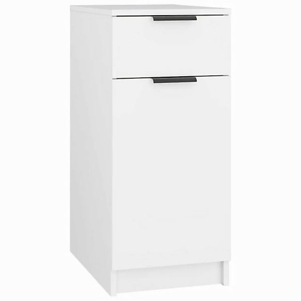 vidaXL Aktenschrank Schreibtischschrank Weiß 33,5x50x75 cm Spanplatte günstig online kaufen