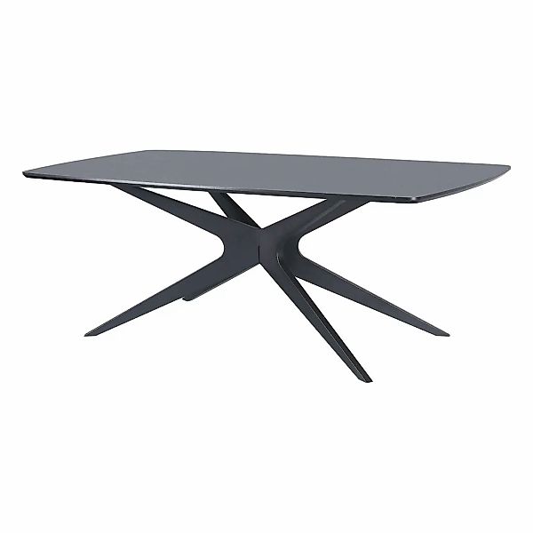 OTTO home Esstisch "Dakona" Tischplatte mit Holzstruktur, schwarze Metallbe günstig online kaufen