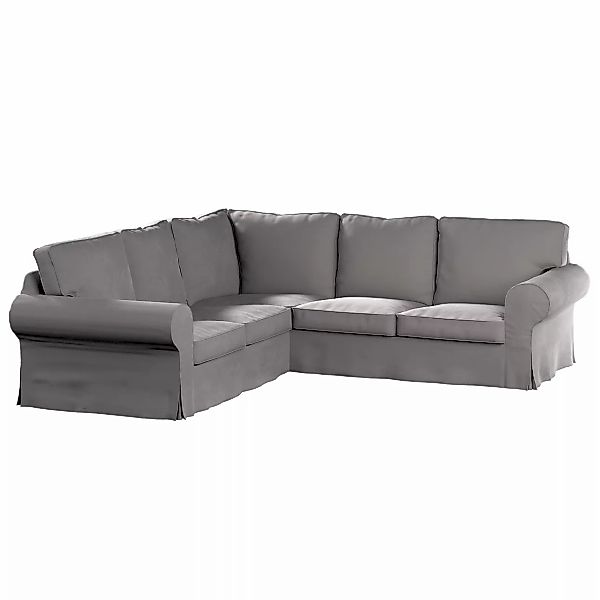 Bezug für Ektorp Ecksofa, taupengrau, Sofahusse für Ektorp Ecksofa, Velvet günstig online kaufen