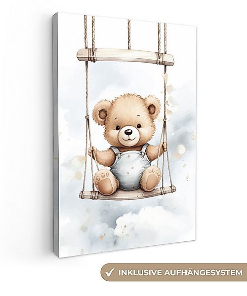 OneMillionCanvasses® Leinwandbild Bär - Baby - Tier - Kinder, Fotodruck (1 günstig online kaufen