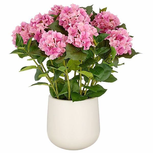 Creativ green Kunstpflanze "Hortensie", im eleganten Topf günstig online kaufen