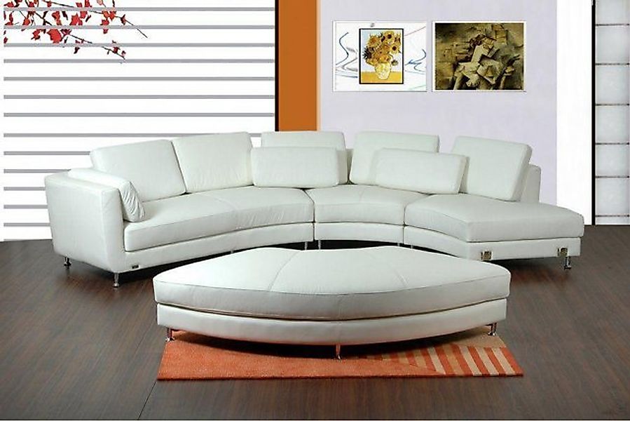 JVmoebel Ecksofa Wohnlandschaft Couch Polster Eck Garnitur Designer Lederso günstig online kaufen