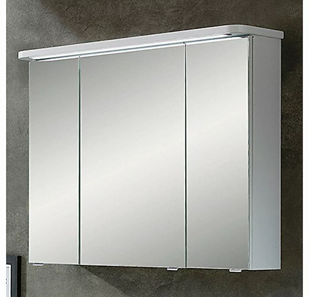 Lomadox Spiegelschrank FES-4005-66 weiß inkl. LED - 90-92/72,2/17-24cm günstig online kaufen