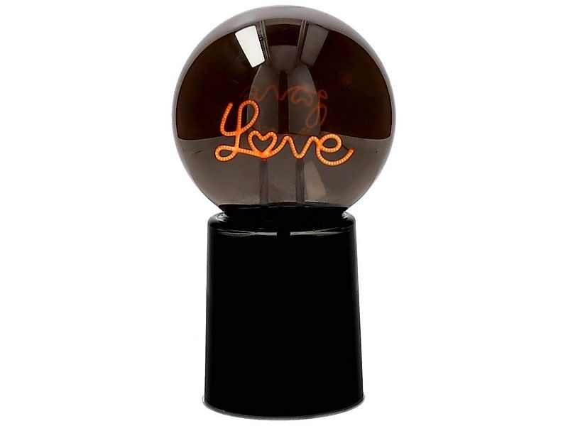 Giftcompany LED-Dekofigur Glowmance LED-Leuchtkugel Neonlicht Love schwarz günstig online kaufen