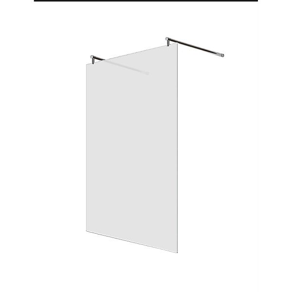 Glaszentrum Hagen 158x200cm Freistehende Dusche 2x R-Halter Satin günstig online kaufen