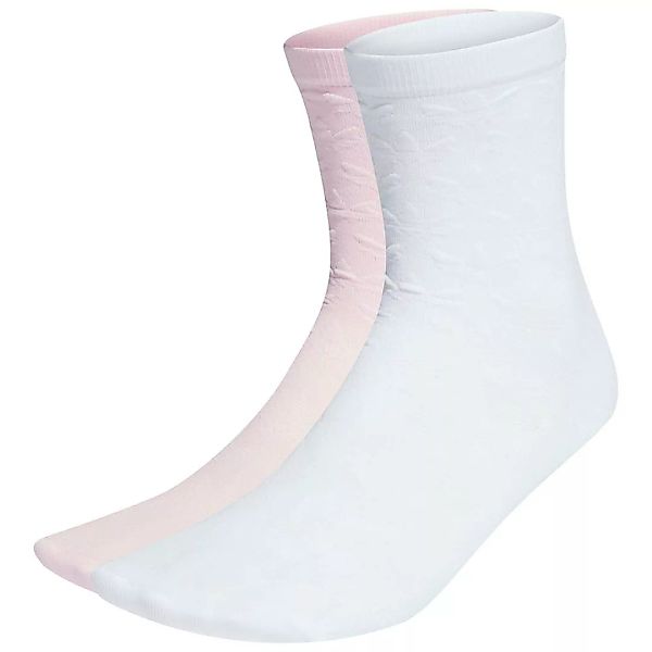 Adidas Originals Jacq Trefoil Crew Socken EU 43-45 White / Clear Pink günstig online kaufen
