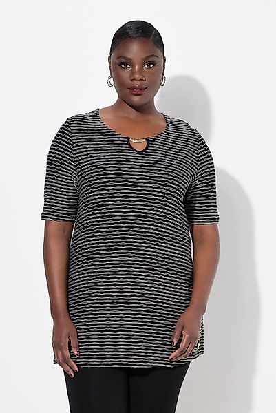 Ulla Popken T-Shirt T-Shirt Metallspange Classic günstig online kaufen