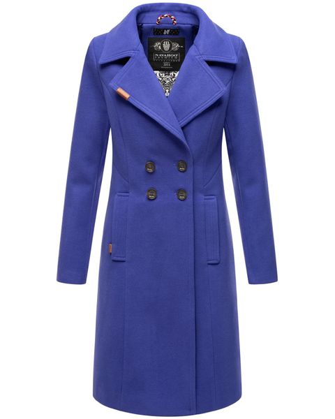 Navahoo Wintermantel "Wooly" edler Damen Trenchcoat in Wollmantel-Optik günstig online kaufen