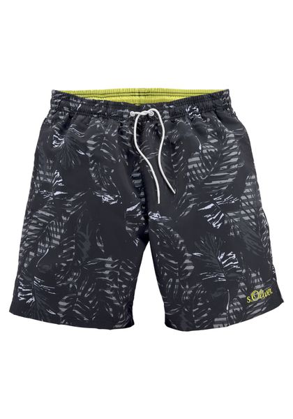 s.Oliver Badeshorts Blade mit trendigem Palmenprint günstig online kaufen