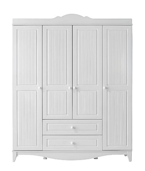 JVmoebel Kleiderschrank Kleiderschrank Elegant Vier Türen Schubladen Klassi günstig online kaufen
