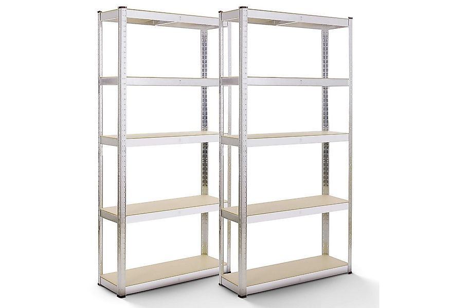 Arebos Schwerlastregal 180x90x40 cm, 5 Böden, 875 kg Traglast, Steckregal, günstig online kaufen