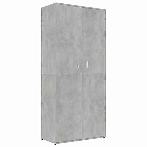 furnicato Schuhschrank Betongrau 80x39x178 cm Holzwerkstoff (1-St) günstig online kaufen