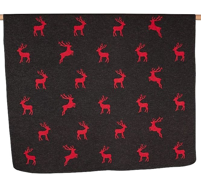 Wohndecke Silvretta 'Hirsche allover' 140 x günstig online kaufen