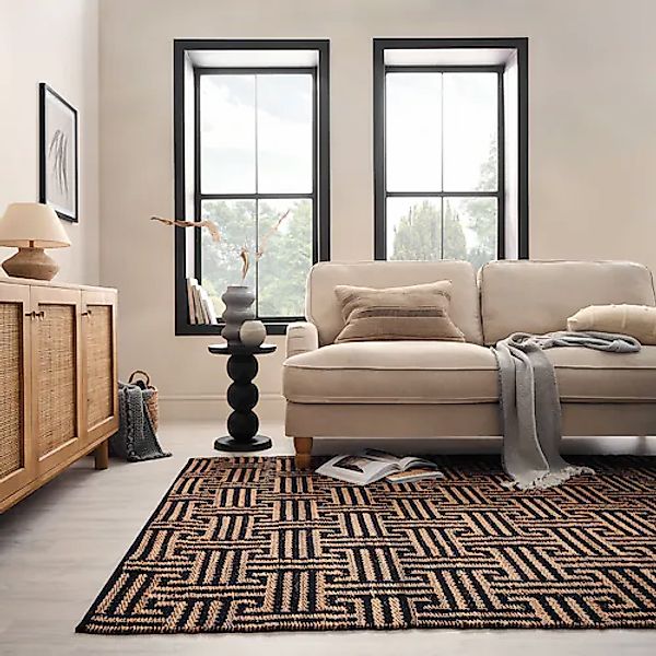 FLAIR RUGS Teppich »Meander Jute«, rechteckig, mit griechischem Muster günstig online kaufen