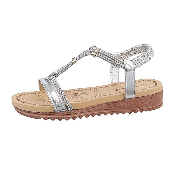 Ital-Design Damen Freizeit Riemchensandalette (85960551) Keilabsatz/Wedge günstig online kaufen