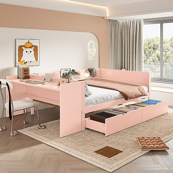 Flieks Kinderbett, Massivholzbett Doppelbett 140x200cm mit günstig online kaufen