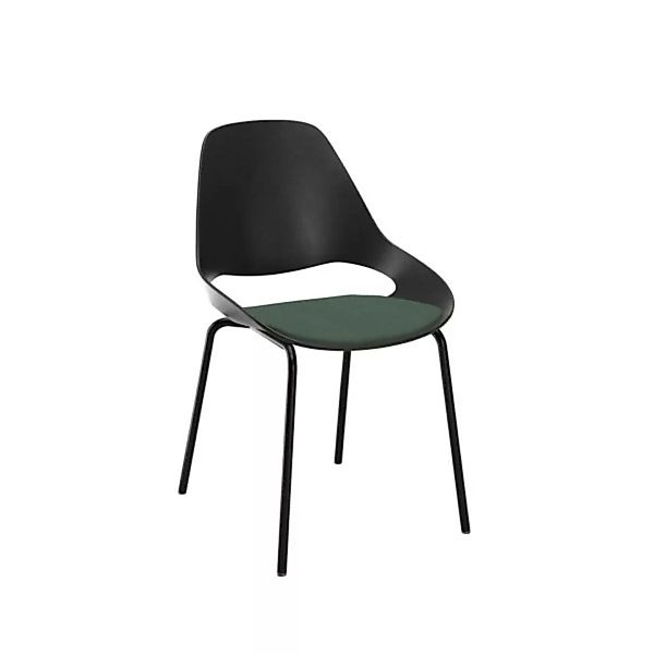 Aluminium-Stuhl FALK ohne Armlehne dunkelgrün günstig online kaufen