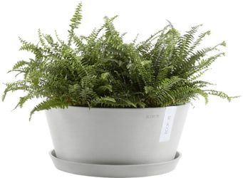 ECOPOTS Blumentopf Frankfurt 40 Weißgrau, für günstig online kaufen